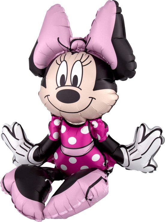 AMSCAN Aluminium zittende Minnie Mouse ballon