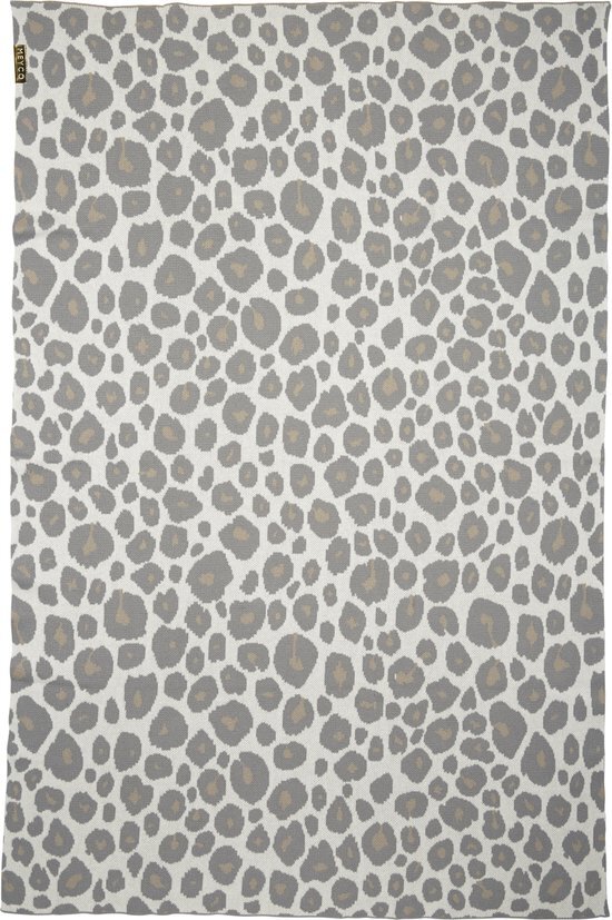 Meyco Panter ledikantdeken 100 x 150 cm bruin Bruin beige, multi