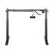 AISENS DF01B-079 Cadre de bureau électrique 2 pieds Noir