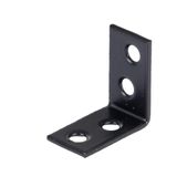 Alberts 329624 stoelhoek verzinkt zwart geanodiseerd kunststof gecoat - 25 x 25 x 14 mm