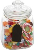5Five luxe voorraadpot Candyman - snoeppot - glas - met deksel - 1.2 liter