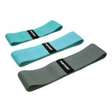 Tunturi 14TUSYO055 Oefenbanden Blauw/Grijs Polyester 3 Stuks