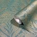 Noordwand Behang met bladeren print - Groen, Metallic