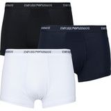 Emporio Armani CORE LOGOBAND Boxershorts Set van 3 - Wit/Blauw/Zwart