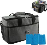 Rockerz outdoor Icecat 4 laags geïsoleerde koeltas - lunchtas - picknicktas - 30 liter - grijs