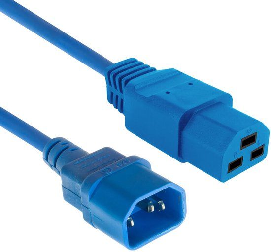 ACT Netsnoer C14 - C21 IEC60320 blauw 2,5 m AK5383