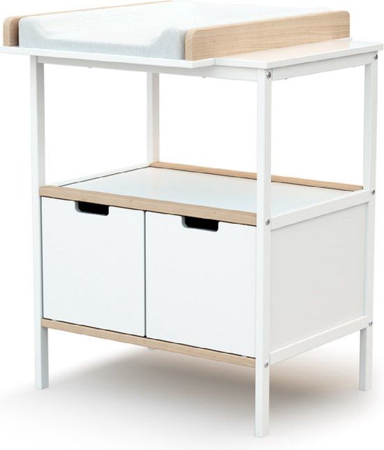 AT4 Commode ESSENTIEL Wit en Beuken