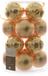 Decoris Boules de Noël en verre (80mm) Boîte 16 pièces Or clair