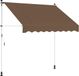 vidaXL Handmatig uitschuifbare luifel Taupe 150 cm