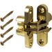 Soss Paumelle en métal pour une fixation invisible, laitonnée Épaisseur du bois 19 - 25 mm