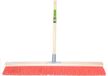 MM Eurotool Brede bezem 80 cm met rode nylon haren en steel 150 cm
