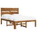vidaXL Tweepersoonsbed met hoofdeinde ROSTOCK Naturel 140 x 200 cm