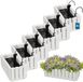 KOTARBAU® 6 st Balkonbak, Bloembak voor Balkon, Kunststof, 38 x 18 x 16 cm, Wit