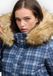 Superdry Bomberjas Everest Check Hettegenser Slanke Pasvorm Dames Marineblauw/Pastelruit Polyester