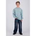 Vingino sweater met print - grijsblauw
