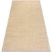Rugxs Tapis En Laine Berber Loom Sable Clair, Beige - Tissé Main Mélange, Épais Beige 120x180 Cm