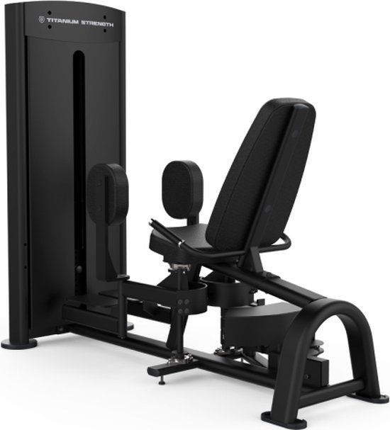 Titanium Strength Black Series Abductor - Adjustable with Weights - Black - English Manual