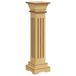 VidaXL Plantenstandaard klassieke zuil vierkant 17x17x66 cm MDF hout