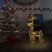 VidaXL Kerstversiering rendier 90 led's 60x16x100 cm acryl