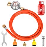 Régulateur de pression de gaz avec tuyau de gaz de 150 cm pour barbecue et camping