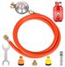 Régulateur de pression de gaz avec tuyau de gaz de 150 cm pour barbecue et camping