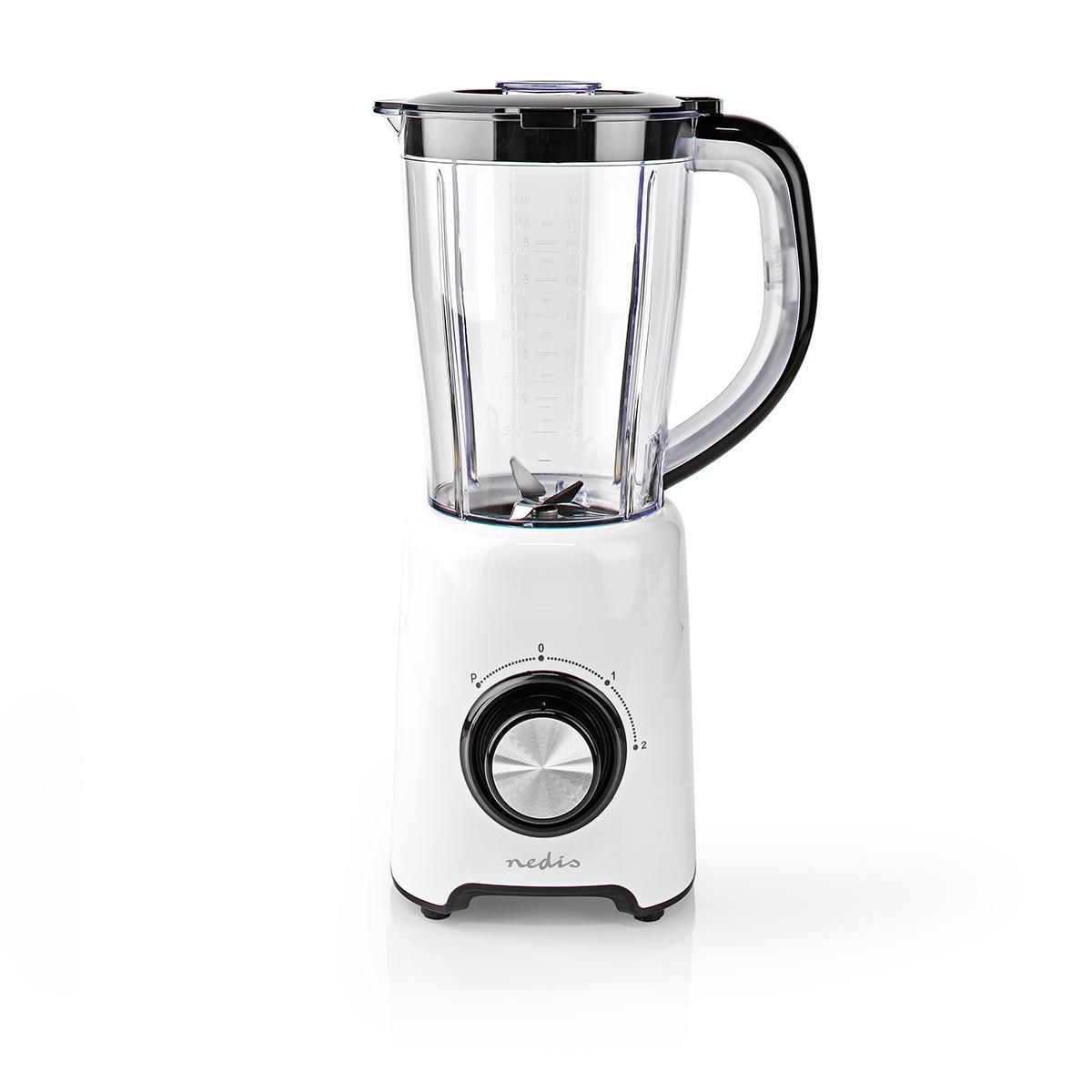 Nedis Blender - 1.5L - 800W - 2 Speeds - Black/White