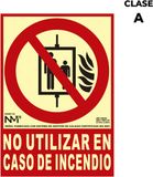 Normaluz Bord Normaluz No utilizar en caso de incendio PVC (21 x 30 cm)