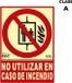Normaluz Bord Normaluz No utilizar en caso de incendio PVC (21 x 30 cm)