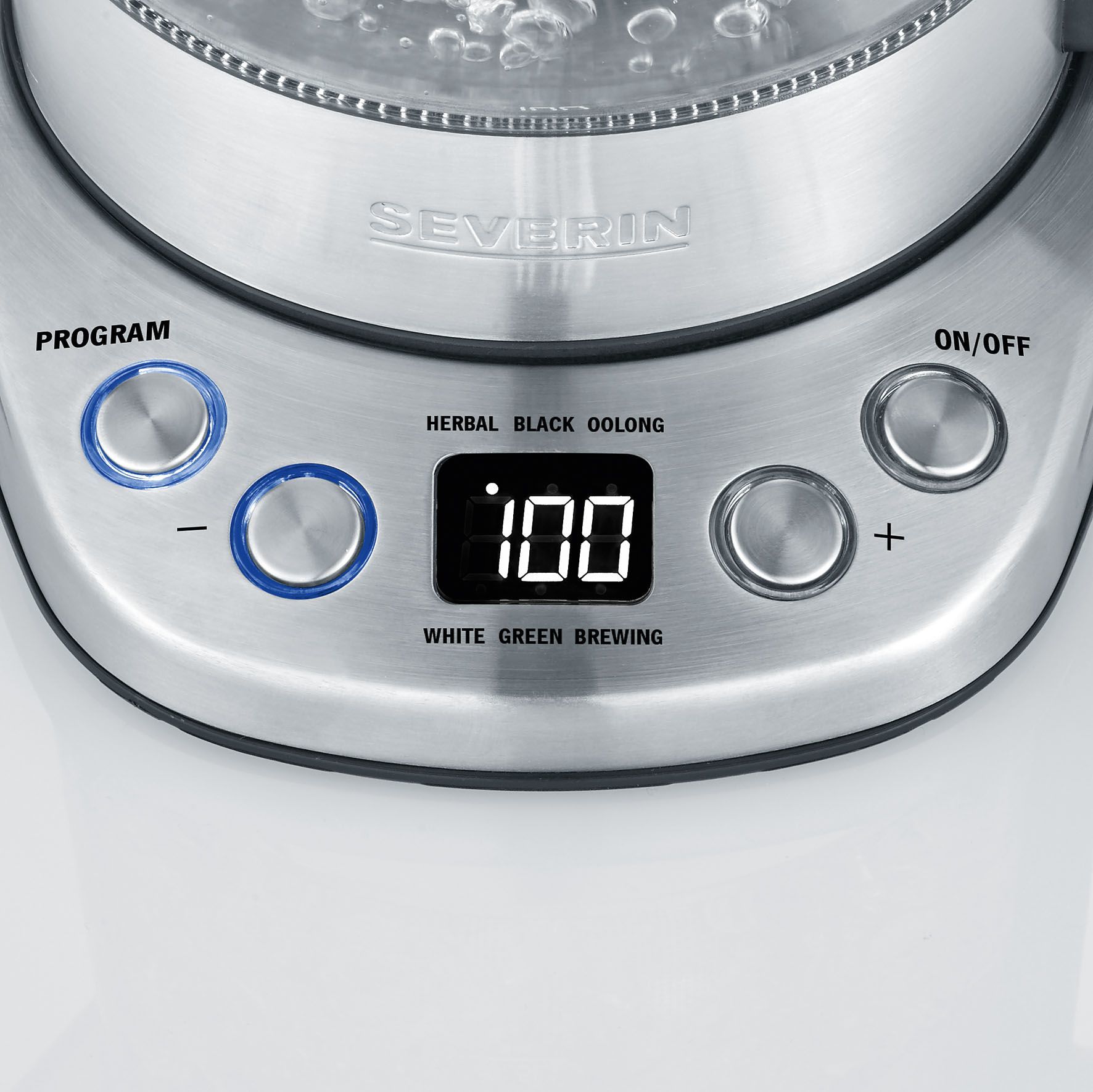 Severin WK 3473 Waterkoker - 1L - 2200W - RVS/Transparant