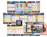 posterfit Complete set van 13 A3 gelamineerde showboards, met online video voor smartphone