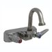 T&S Brass B-1146-01 Werkbordkraan, wandmontage, 4-inch centrum, 131X draaibare zwanenhals, hendels
