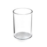 Osco APP-3 ronde pennenhouder van helder acryl, kleurloos, 70 mm x 75 mm x 102 mm