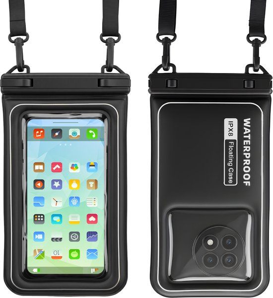 Nuvance Waterdicht Telefoonhoesje - Tot 7 inch - Drybag Onderwater Hoesje - Dubbele Klipsluiting