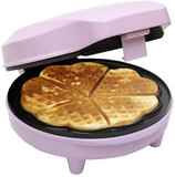 Bestron ASW217 Wafelijzer - 6 Hartvormige Wafels - 700W - Roze
