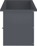 vidaXL Plantenbak met led Antraciet 40 x 60 x 40 cm Staal