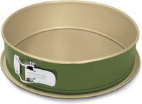Guardini Bake Natural Springvorm - Cakeblik - Taartvorm - Cakevorm - Springvorm 26 cm - Staal - Groen & Goud