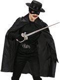 W WIDMANN MILANO Party Fashion - Kindercape, ca. 100 cm, duivel, tovenaar, vos, carnaval, Halloween
