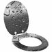 vidaXL Toiletbril Gris Bois traité 44 x 38 cm