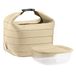 Guzzini - On The Go, Thermische Zakkenset met Versheidscontainer - Klei, Zak 22 x 18 x h22 cm, Container 19,6 x 19,6 x h7 cm, 1400 cc - 03295079