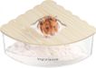 Wan GmbH Zand Badcontainer voor Hamsters - Acryl Douche en Graafkamer Nestbak Lemming Gerbils (Ventilatorvormig)
