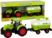 LEAN TOYS Tracteur Avec Grande Remorque Verte Ferme