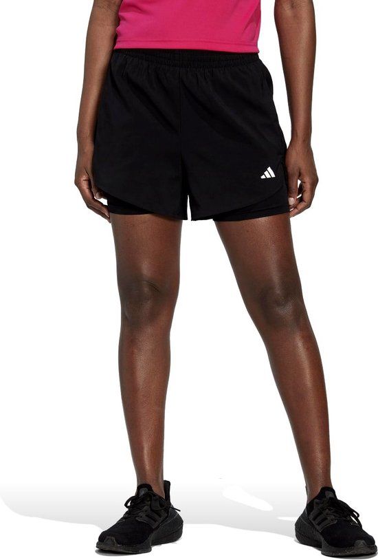 adidas Performance AEROREADY Training Two-in-One Short - Women - Black - Size S