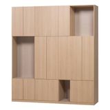 WOOOD Build meuble mural combinaison 188 cm - décor chêne - naturel