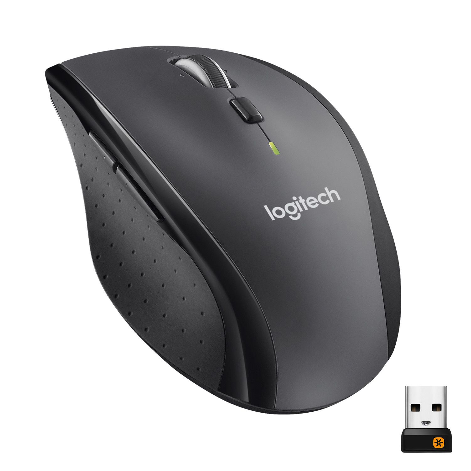 Logitech M705 Wireless Mouse - Right-Handed - Charcoal - 1000 DPI - Office