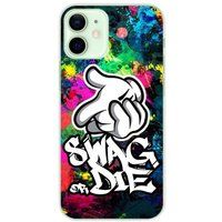 Apple iPhone 12 Mini Swag or die bedrukt siliconen hoesje