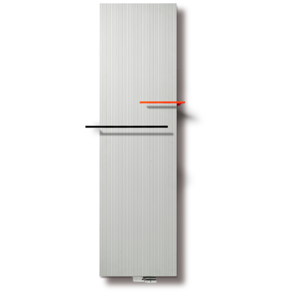 Vasco Bryce Plus BV designradiator 2000x450mm 1799W aansluiting 0066 wit structuur 112090450200000660600-0000