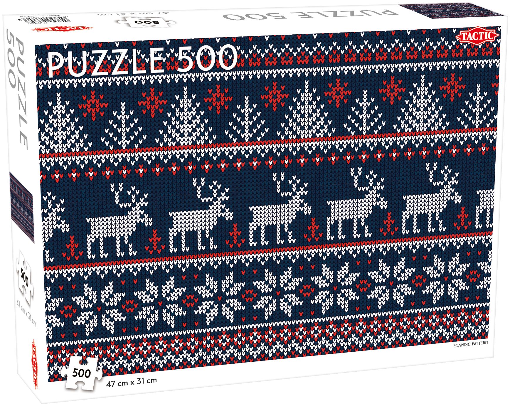 Tactic Puzzel - Tactic Lover's Special: Scandinavian pattern - 500 stukjes - Unisex