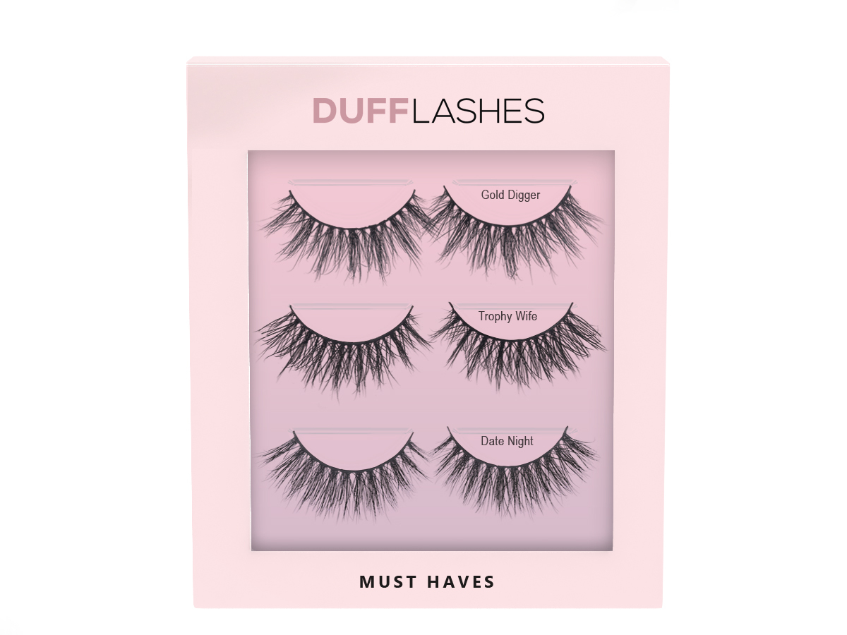 DUFFLashes Faux mink 3 Pack Must haves