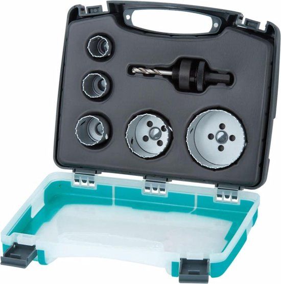 Wolfcraft 1 hole saw set electricity and sanitary 3498000
