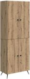 vidaXL Kastenset 2 st Artisanaal eiken Bewerkt hout
